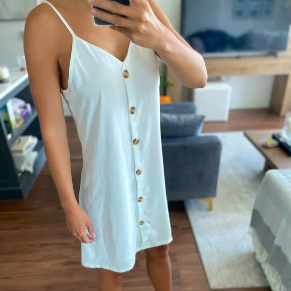 chinese dress ladies Carly Airbrush Tennis Dress in White White / L
